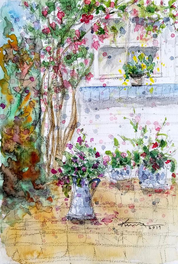 Cottage Garden Painting by Kume Bryant