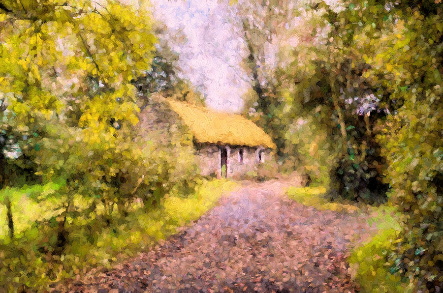 Impressionism Photograph - Cottage In The Country by Georgiana Romanovna