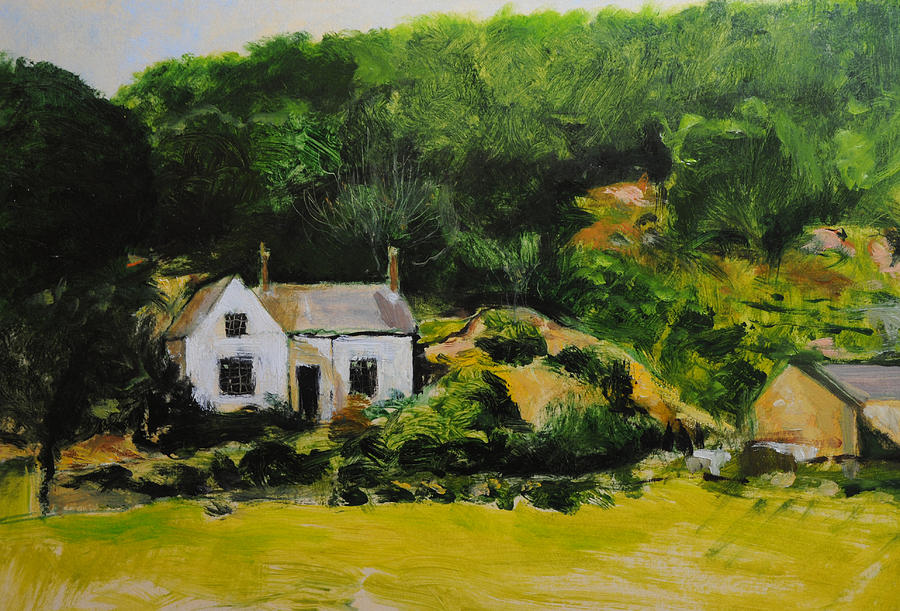 Cottage in Wales Painting by Harry Robertson