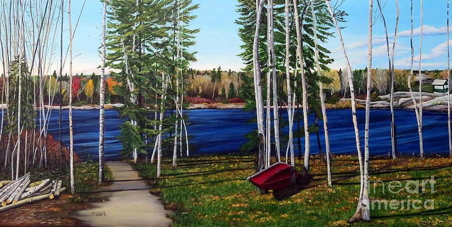 Cottage Life Painting by Marilyn McNish