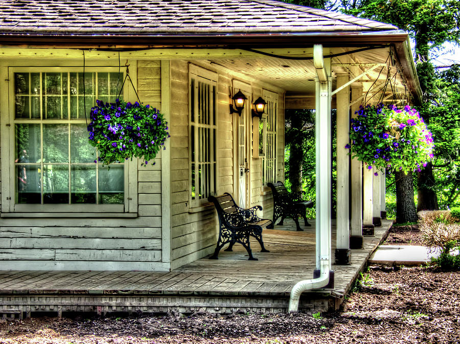 Cottage Porch Photograph by Leslie Montgomery