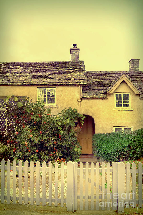 Cottage with a Picket Fence Photograph by Jill Battaglia