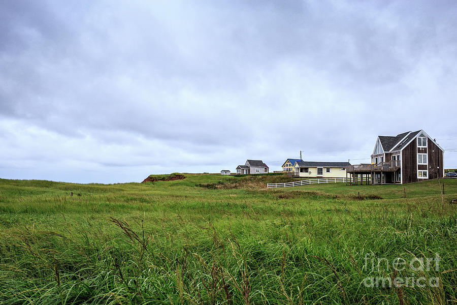 Cottage Photograph - Cottages in the dunes Prince Edward Island by Edward Fielding