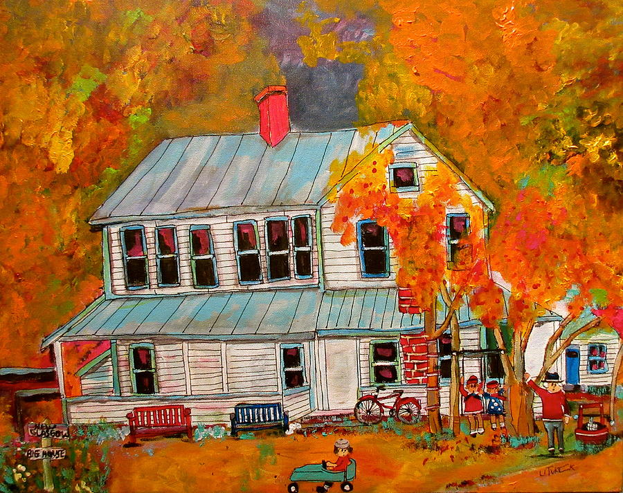 Kottenbergs Hotel New Glasgow Fall Painting by Michael Litvack