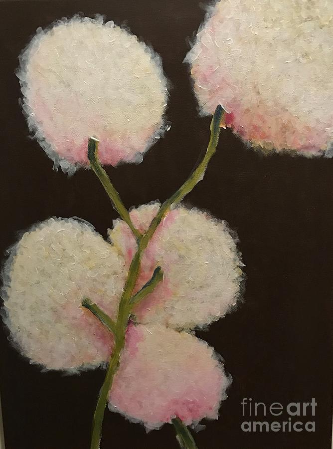 Cotton Branch Series 4 Painting by Sherry Harradence