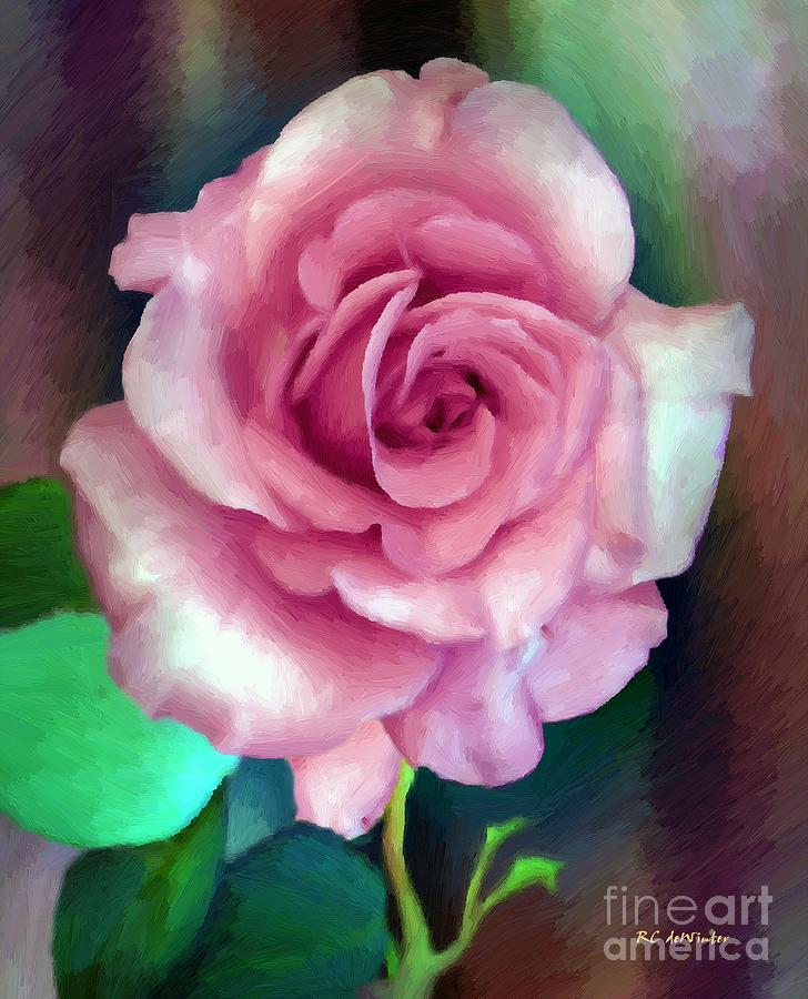 Cotton Candy Blush Painting by RC DeWinter