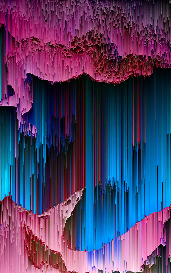 Cotton Candy - Pixel Art Digital Art by Jennifer Walsh