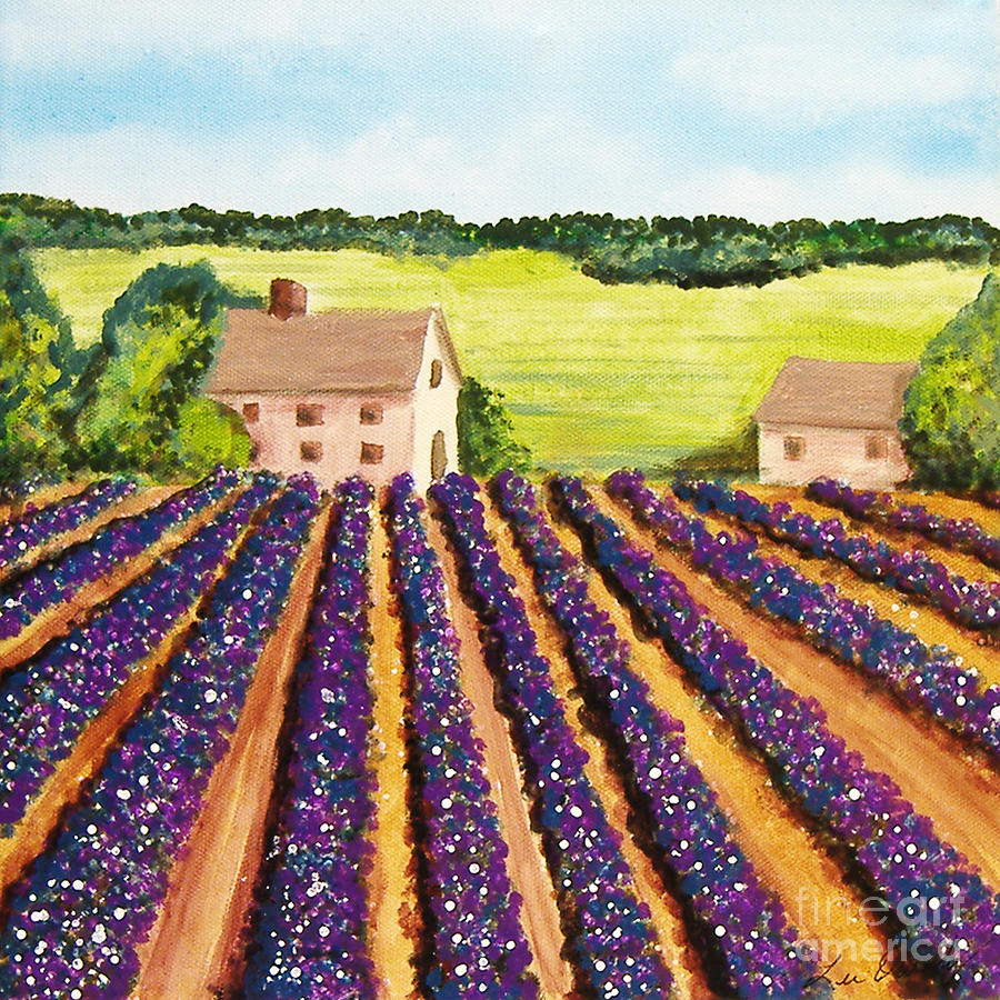 Cotton Fields Painting by Lee Owenby