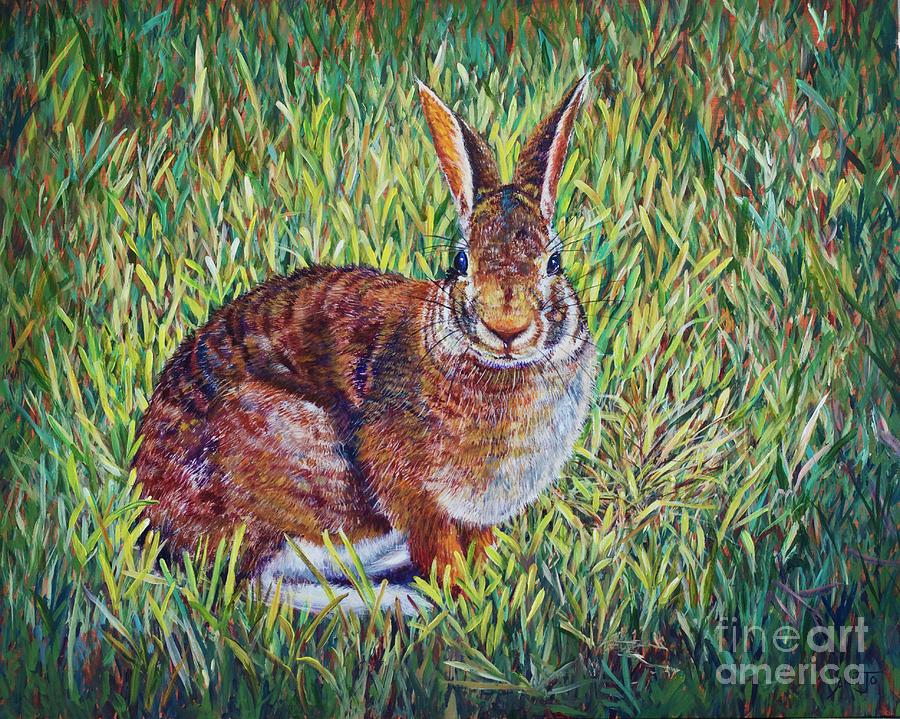 Cottontail Painting by AnnaJo Vahle