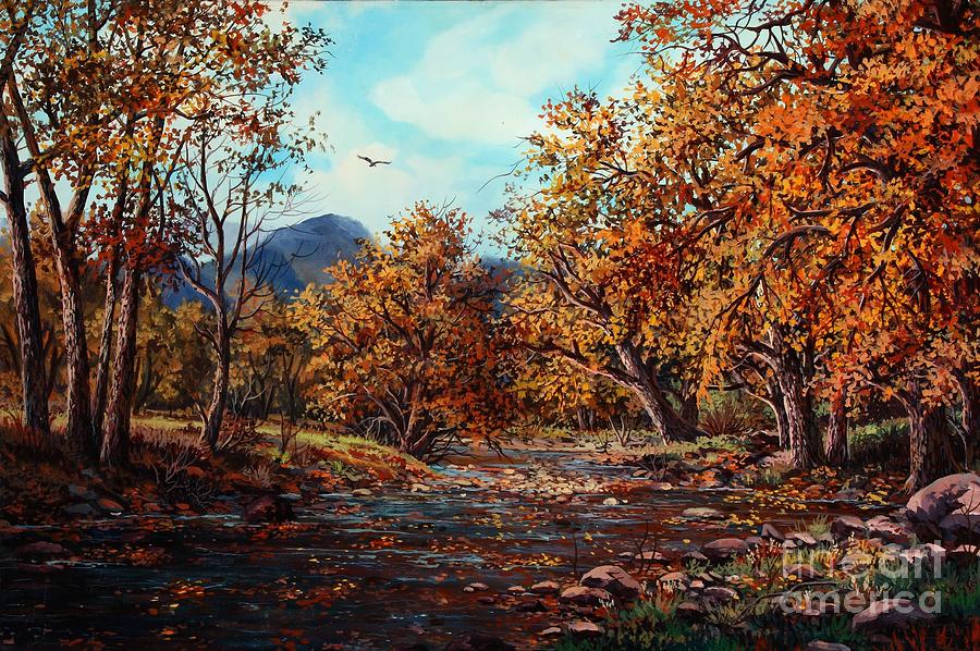 Cottonwood Creek Painting by W Scott Fenton Cottonwood Creek Painting by W Scott Fenton
