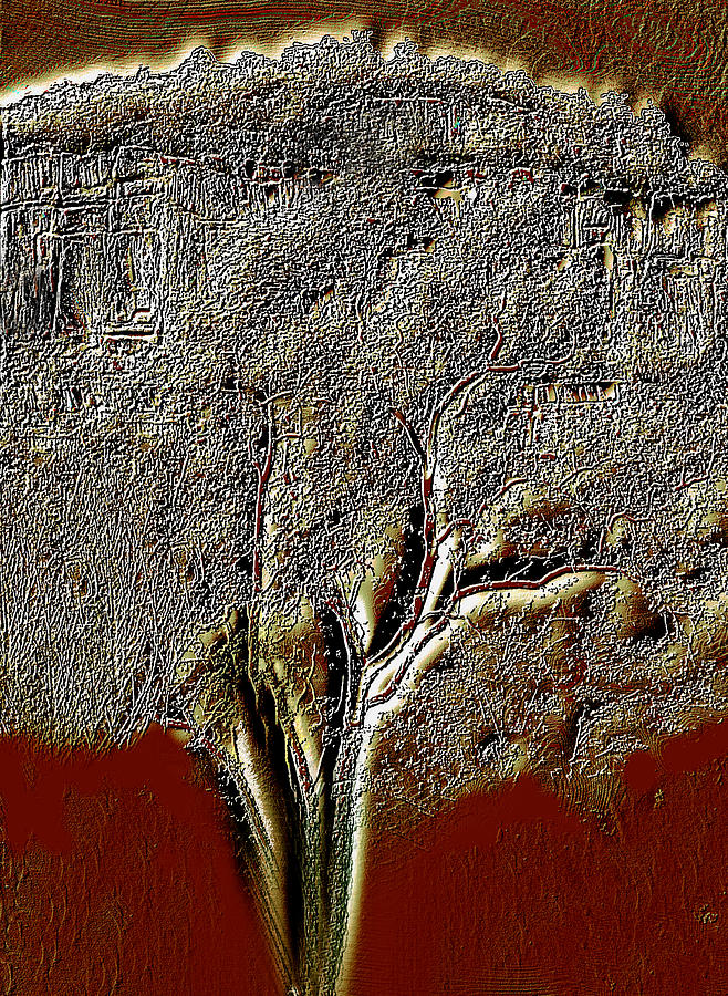 Tree Digital Art - Cottonwood of Oak Creek Canyon by Joe Hoover Tree Digital Art - Cottonwood of Oak Creek Canyon by Joe Hoover