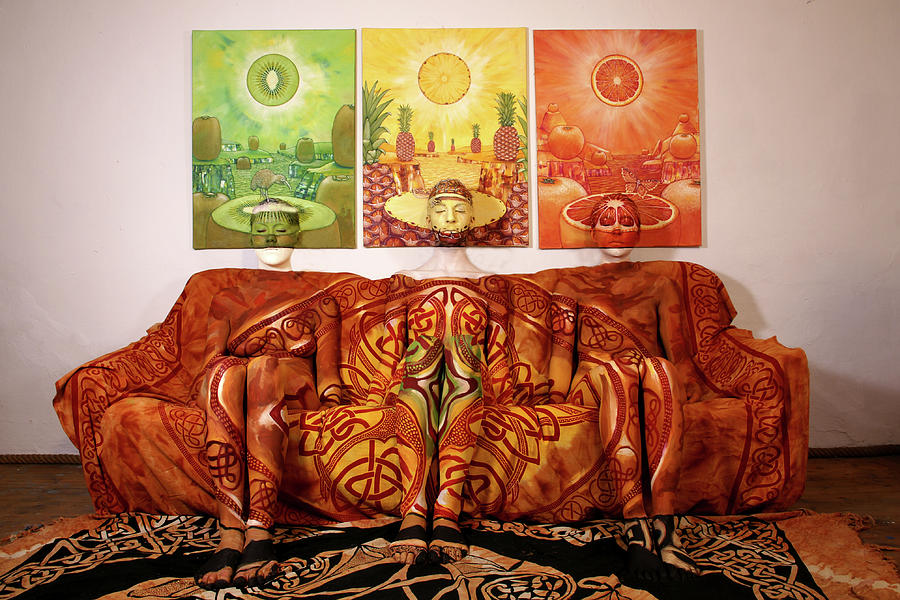Couch Painting - Couch by Johannes Stoetter