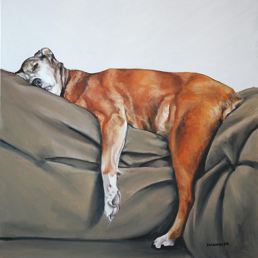 Couch Potato Painting by Gail Chandler