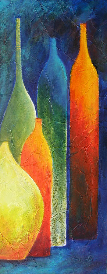 Bottle Painting - Couleurs en folie by Lesuisse Viviane Bottle Painting - Couleurs en folie by Lesuisse Viviane