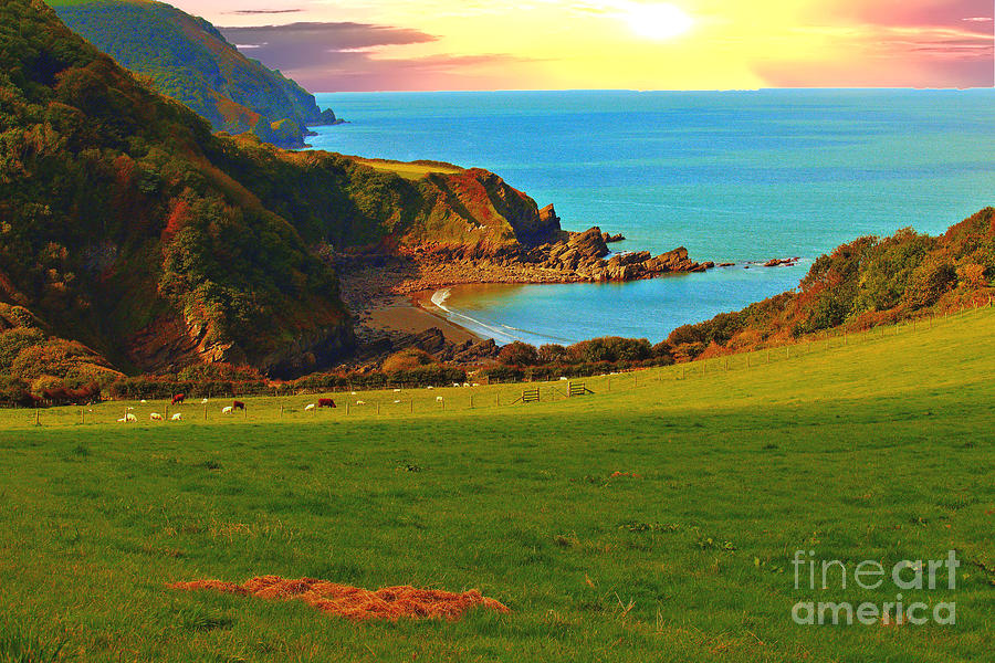 Countisbury Head Sunset Photograph by Richard Denyer