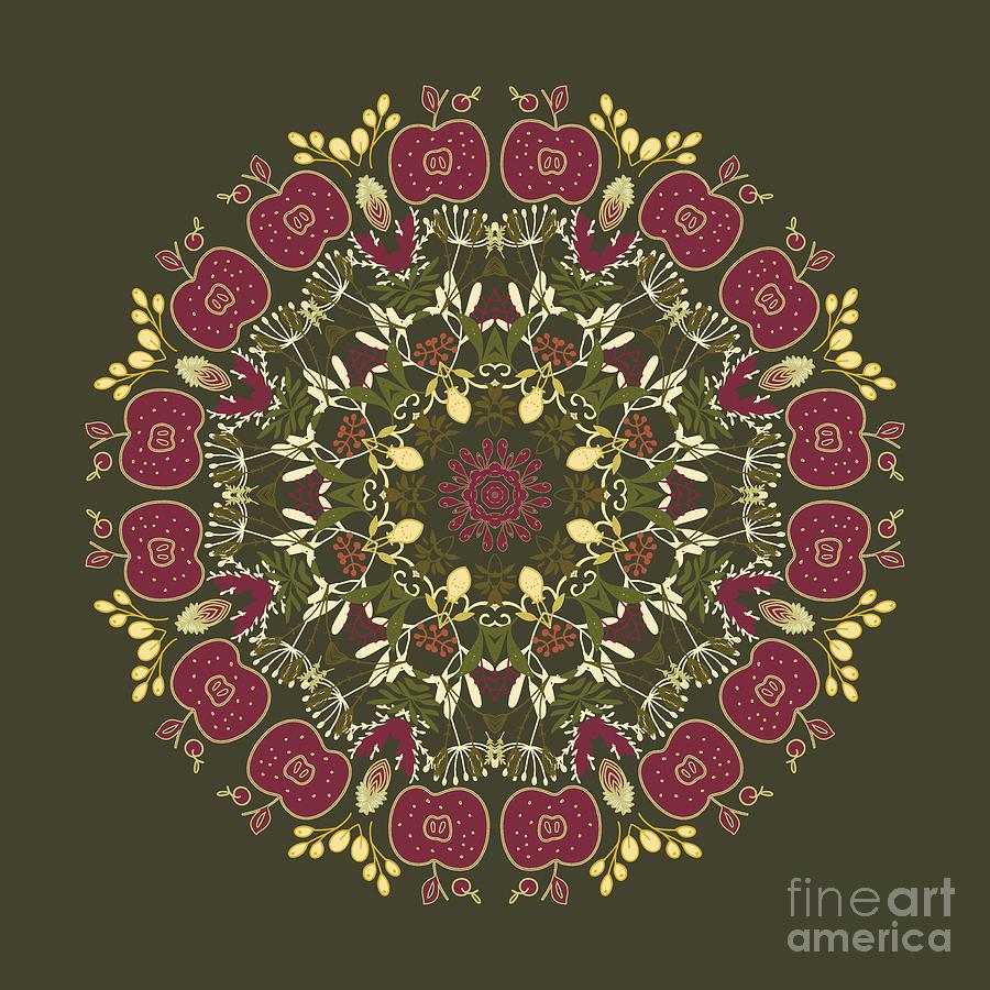 Country Apple Kaleidoscope Pattern Photograph by Mary Machare
