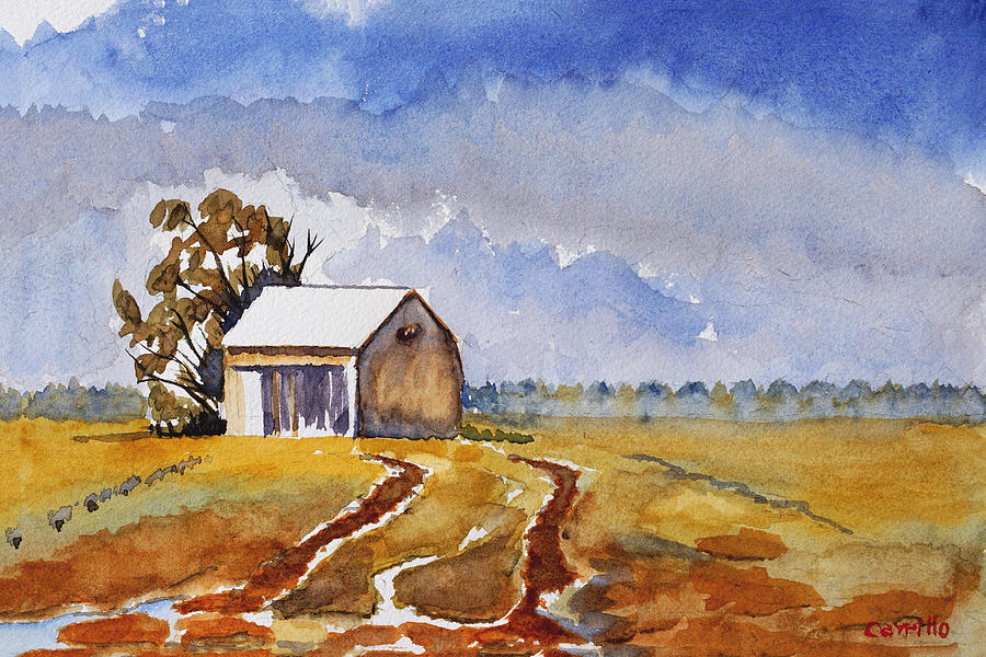 Country Barn Painting by Ruben Carrillo