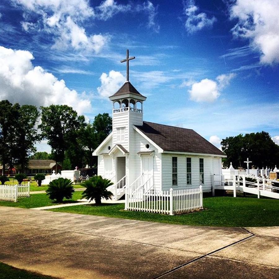 Faith Photograph - Country Chapel #love #church #louisiana by Scott Pellegrin