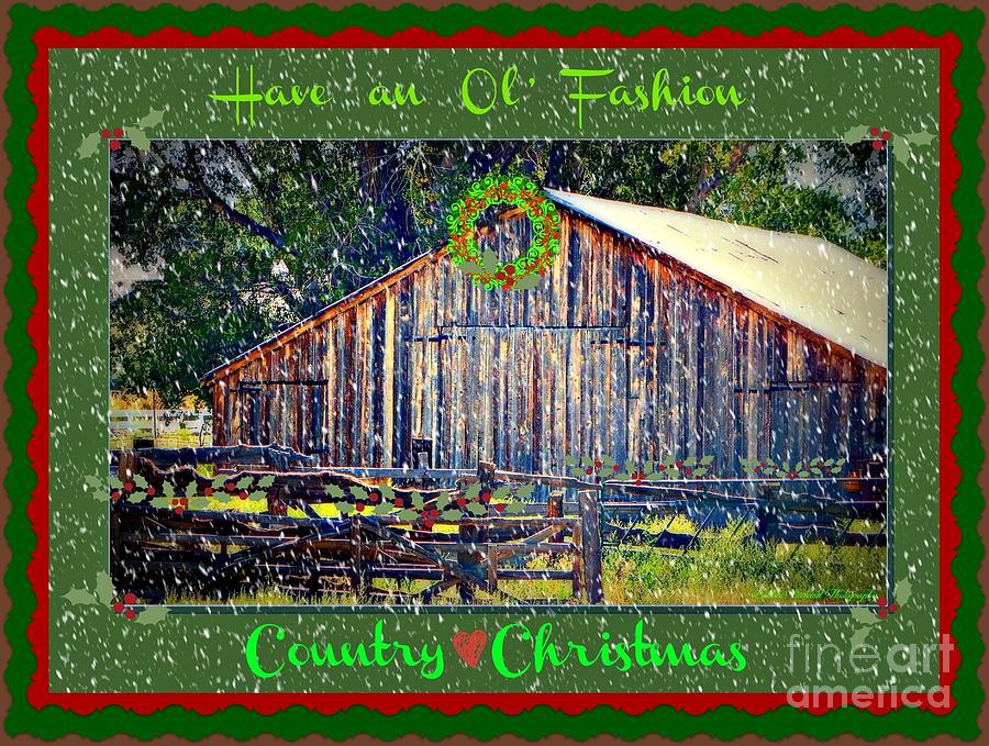 Holiday Photograph - Country Christmas by Bobbee Rickard