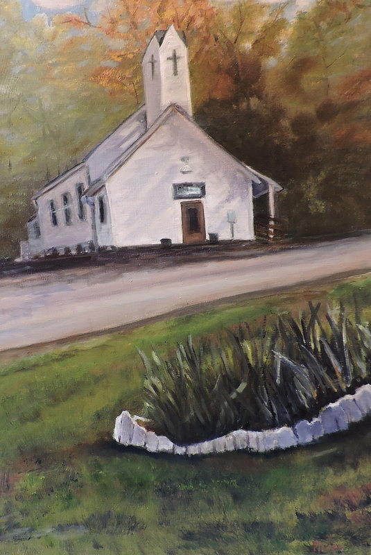 Country Church Painting