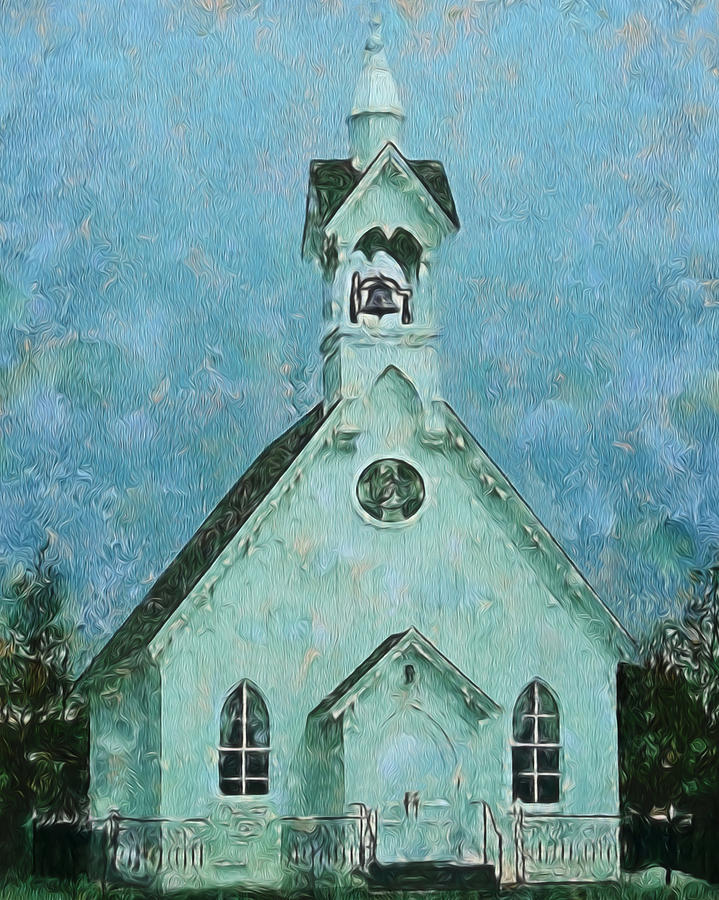 Country Church Digital Art Digital Art by Ernest Echols