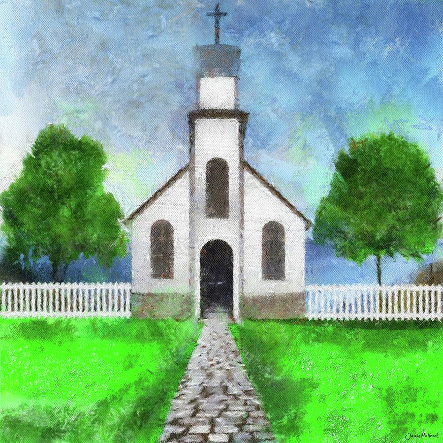 Country Church Painting by Jamie Holbrook | Fine Art America