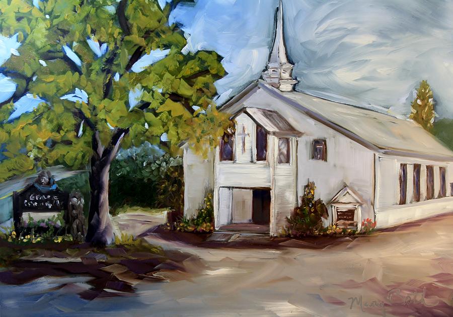 Country Church Painting by Mary Beth Harrison