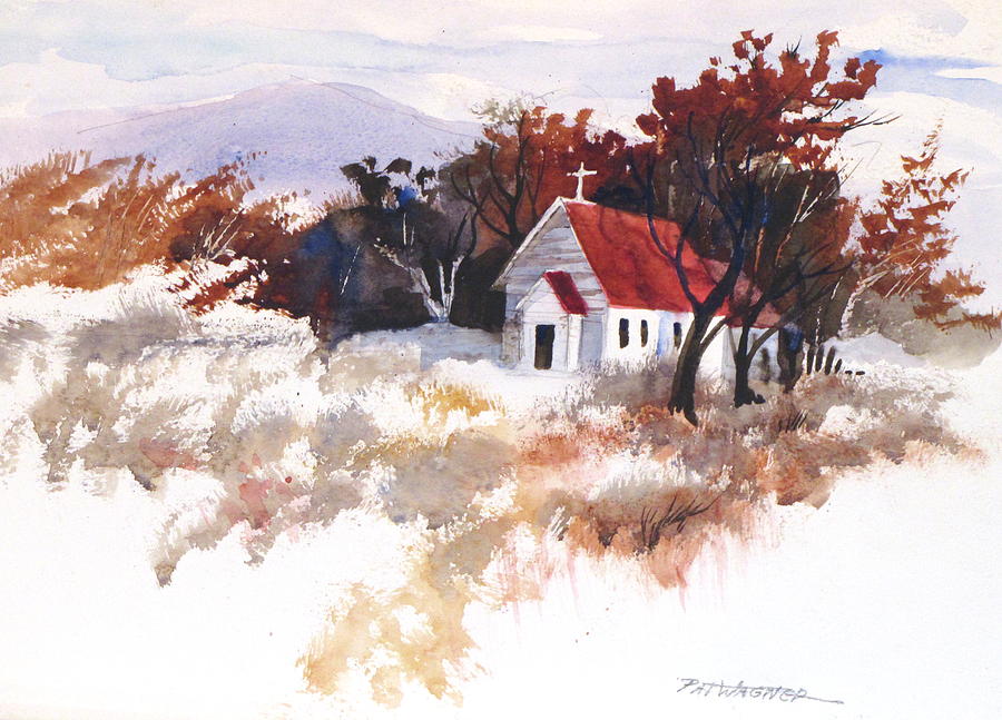 Country Church Painting by Pat Wagner | Fine Art America