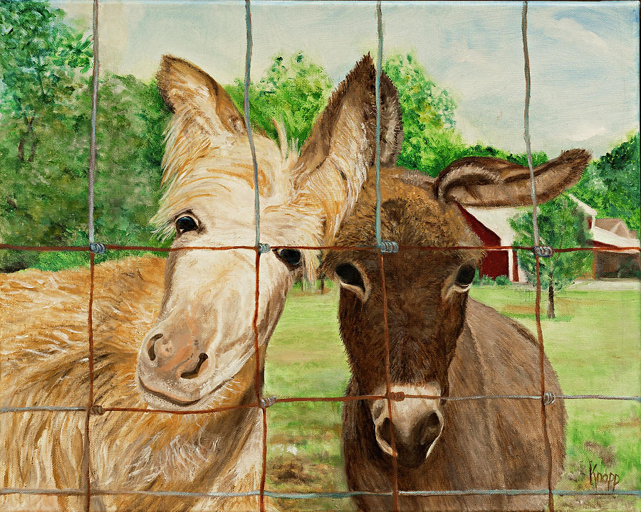 Country Companions Painting by Kathy Knopp