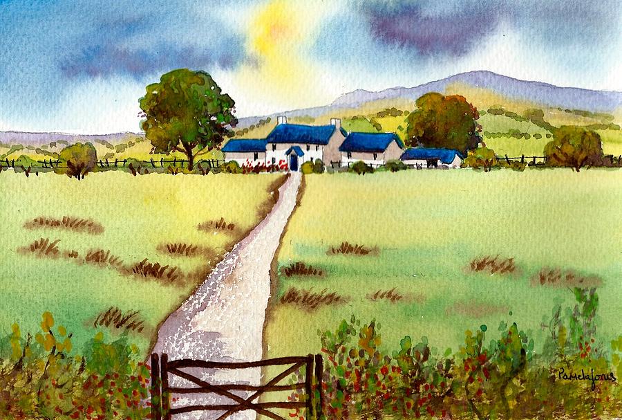 Country Cottage Painting - Country Cottage, Wales, UK by Pamela Jones
