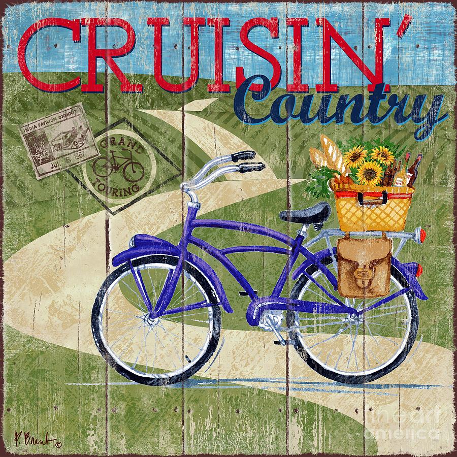 Bicycle Painting - Country Cruisers II by Paul Brent
