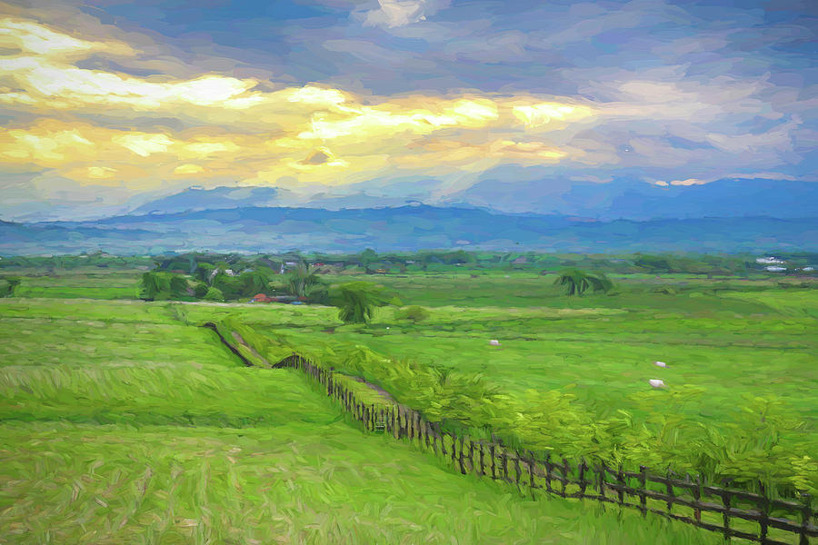 Country Fence To The Mountains Photograph