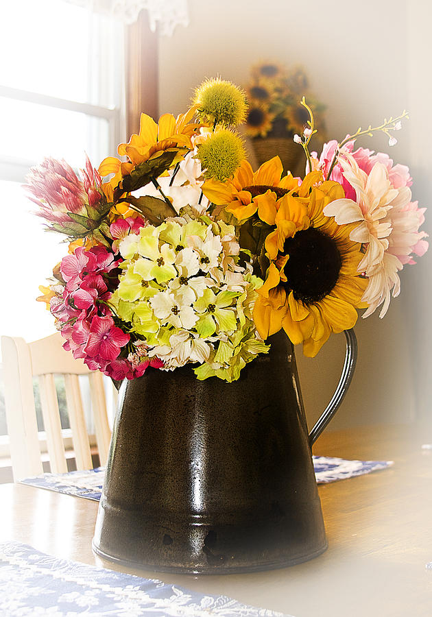 Country Flower Bouquet Photograph by Trudy Wilkerson
