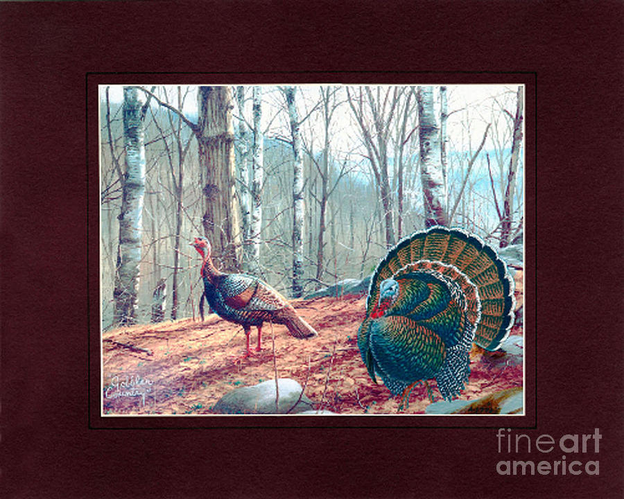 Gobbler Country #1 Painting by Herb Strobino