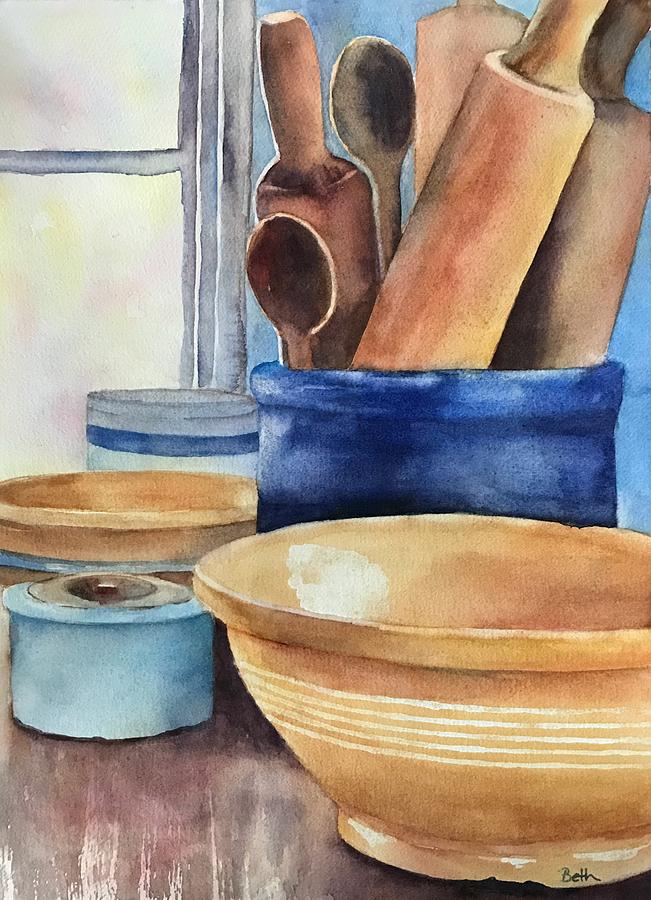 Country Kitchen Painting by Beth Fontenot