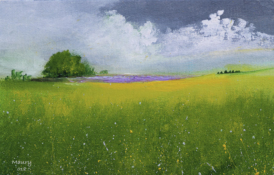 Country Landscape Painting by Alicia Maury