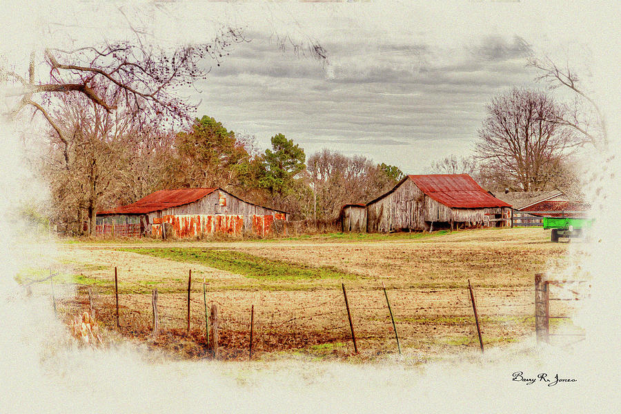 Country Landscape Digital Art by Barry Jones