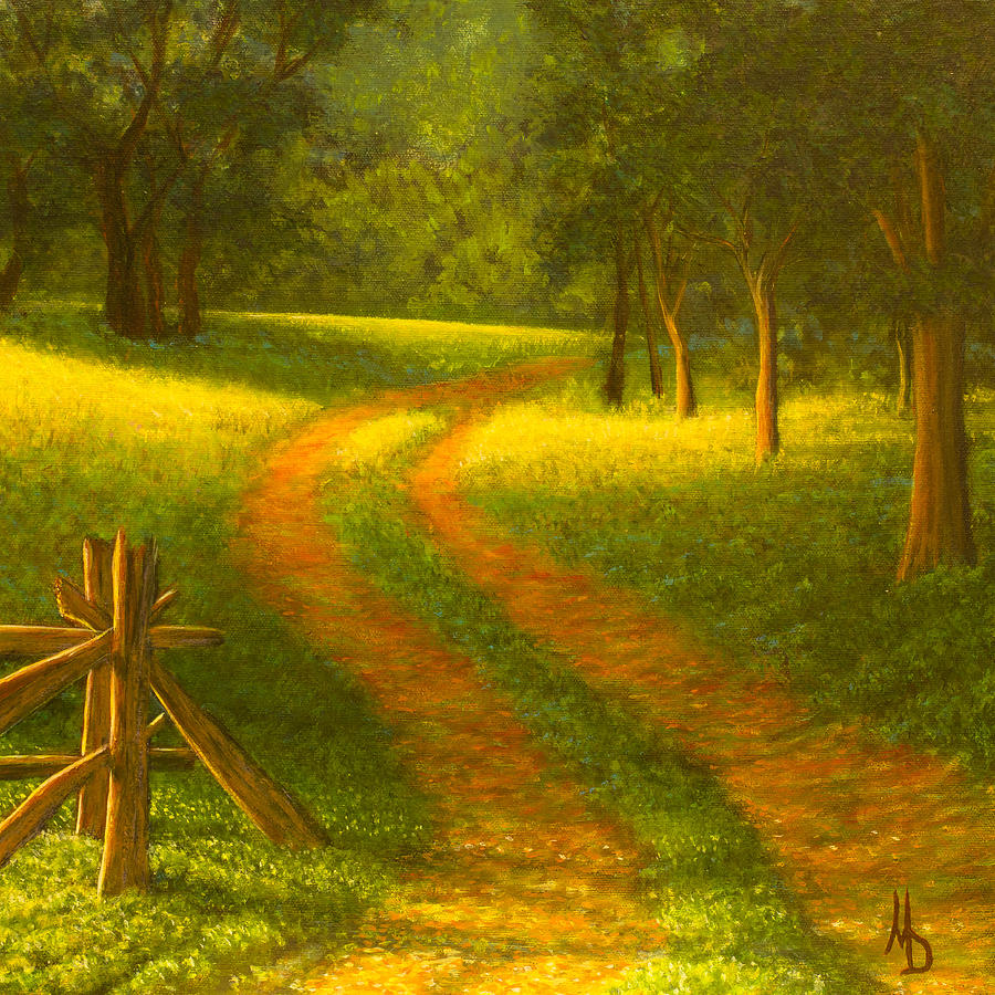 Country Lane Painting