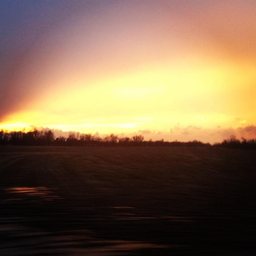 Sunset Photograph - Country Life #sunset #pretty by Emily Eden