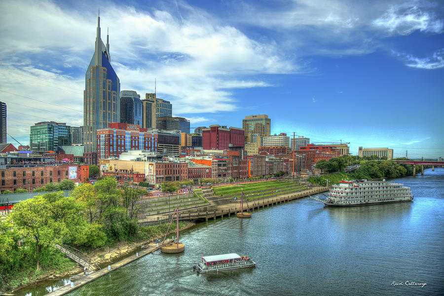 Nashville Skyline Country Music Capital Nashville Tennessee Cityscape Art Photograph by Reid Callaway