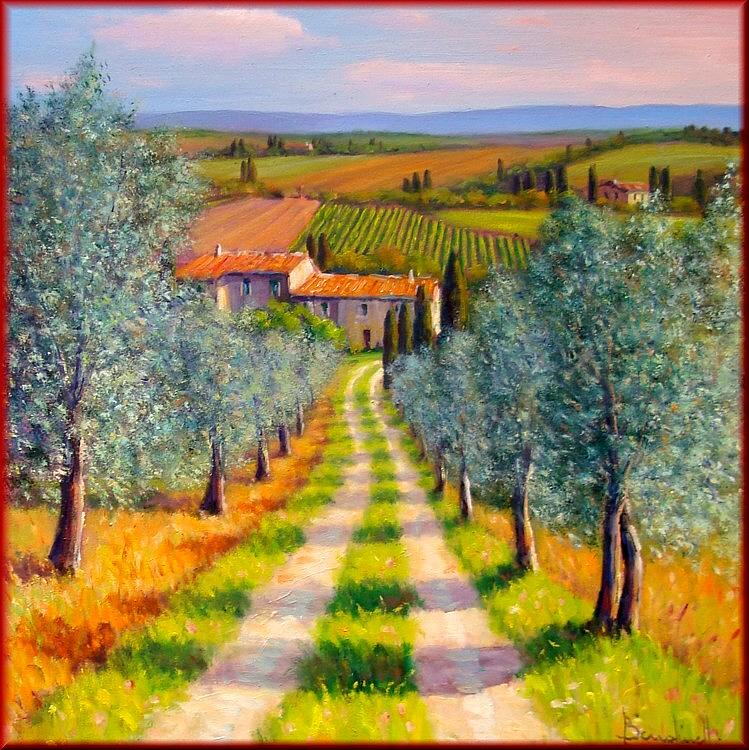 Still Life Painting - Country path by Mauro Bendinelli