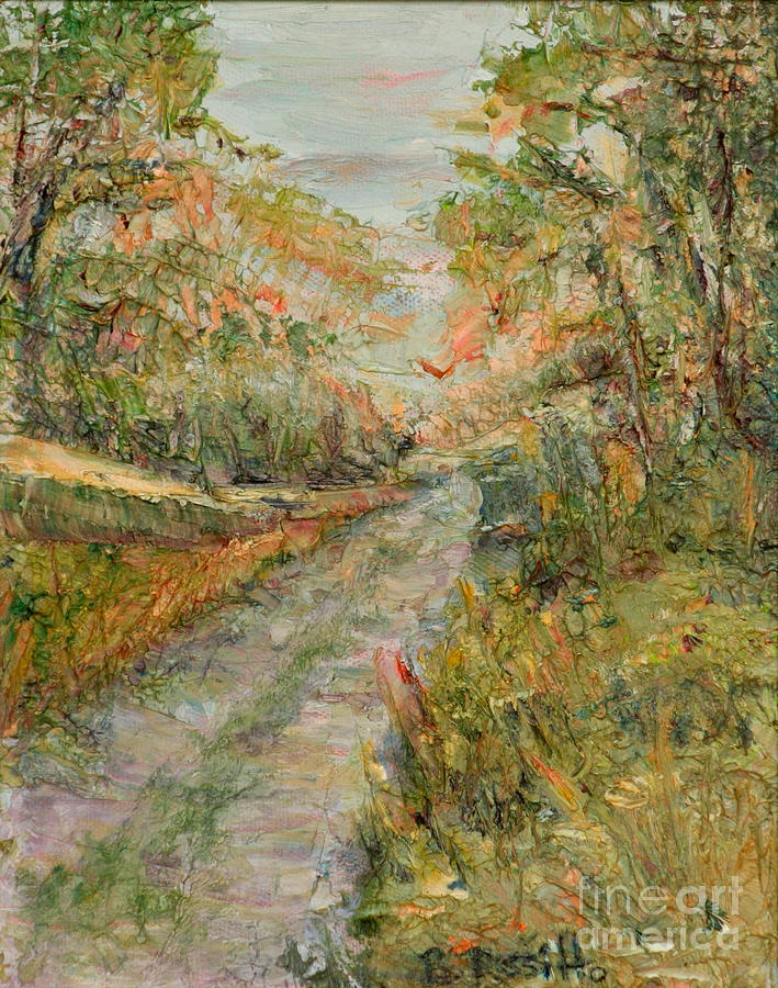 Country Path Sunset Painting by B Rossitto
