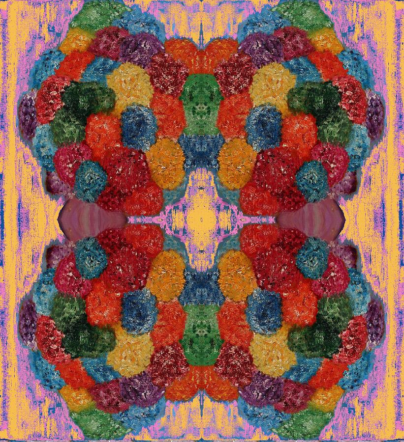 Country Quilt of Flowers Digital Art by Deborah D Russo