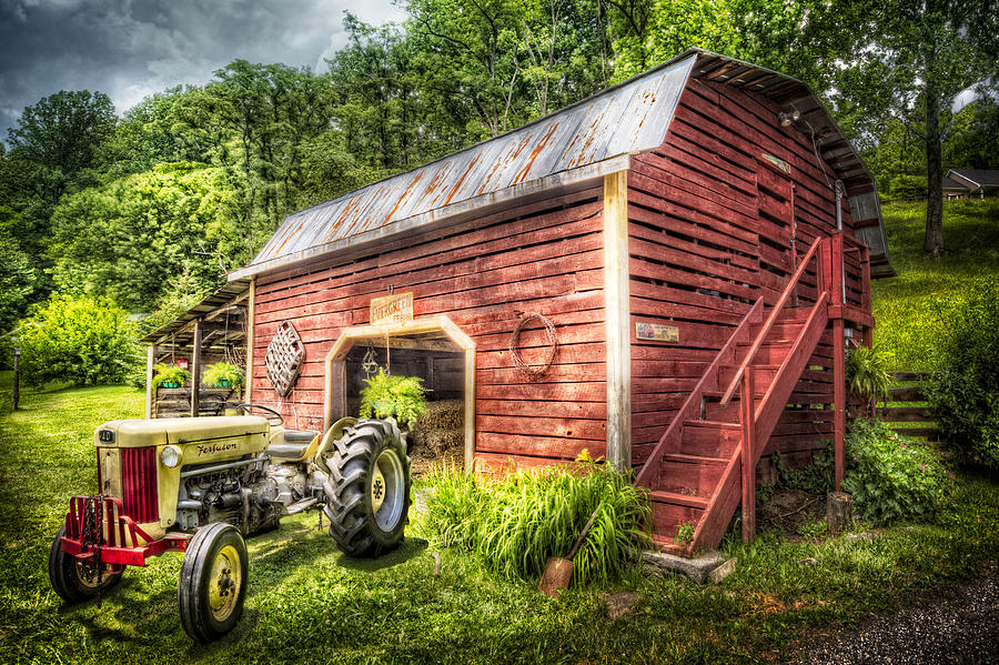 Barn Photograph - Country Reds by Debra and Dave Vanderlaan