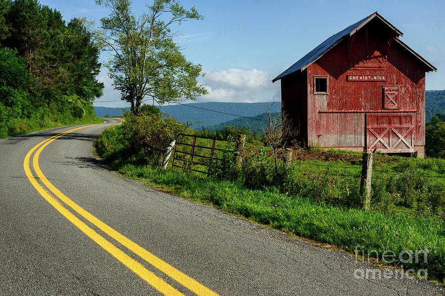 Country Road and Barn Photograph by Thomas R Fletcher