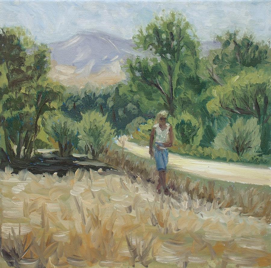 Country Painting - Country road in Spain by Elena Sokolova