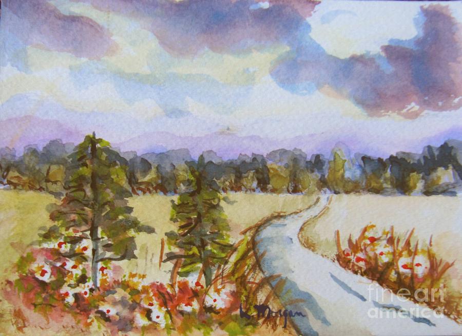 Country Road Painting by Laurie Morgan