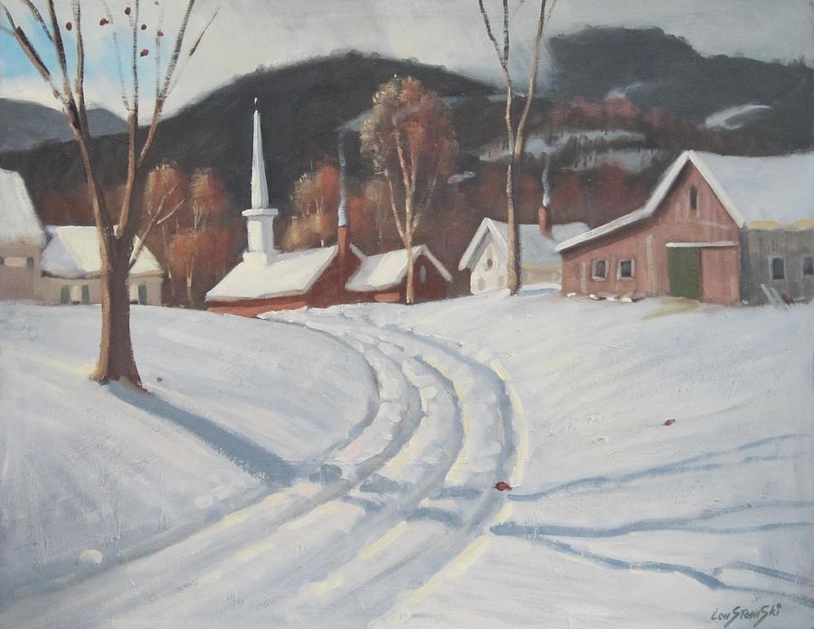 Country Road Painting by Len Stomski