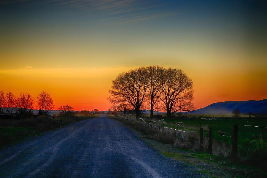 Country road Photograph by Lynn Hopwood