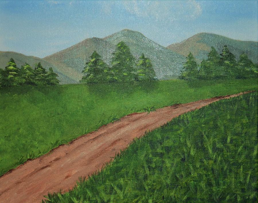 Country Road Painting by Nancy Sisco